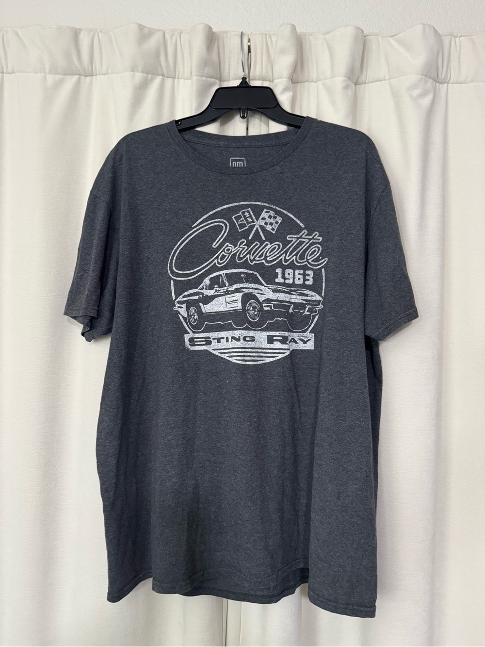 Hybrid Apparel Charcoal Gray Corvette 1963 Sting Ray Graphic Tee